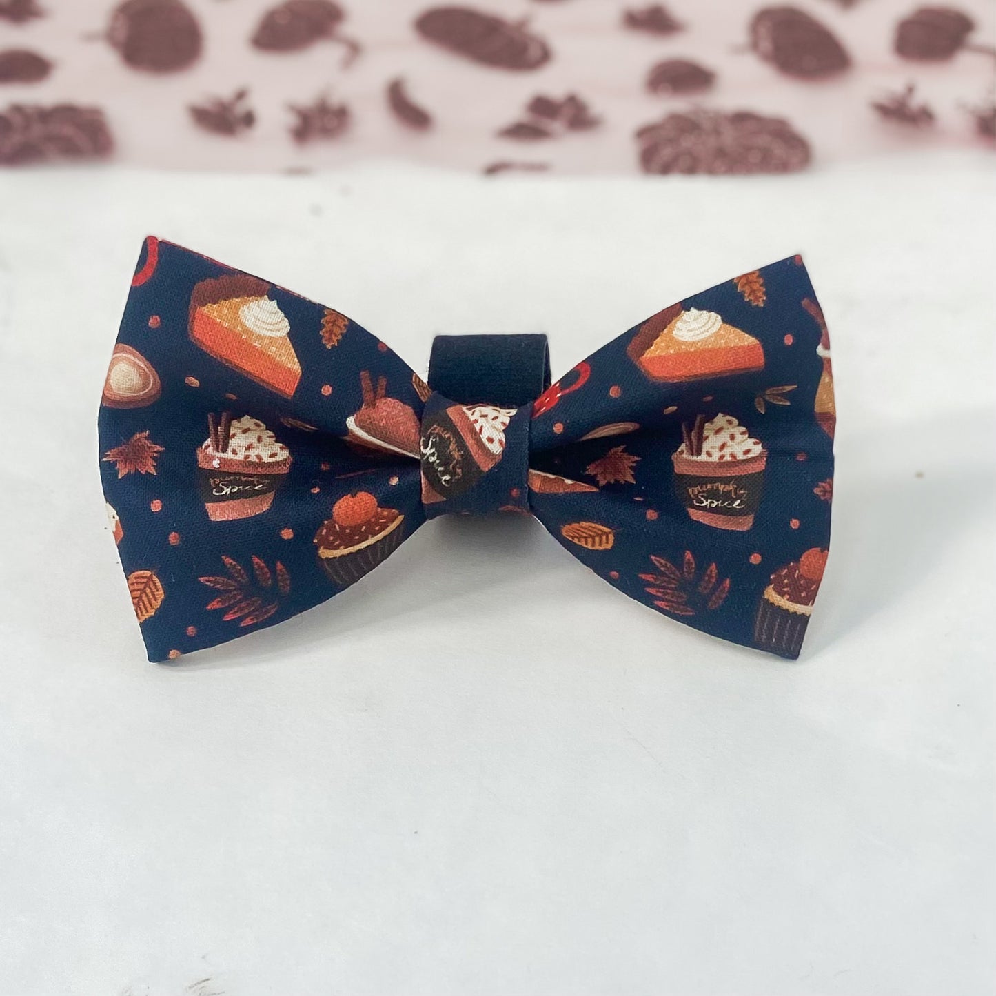 Pumpkin lover pumpkin spice fall dog bow tie