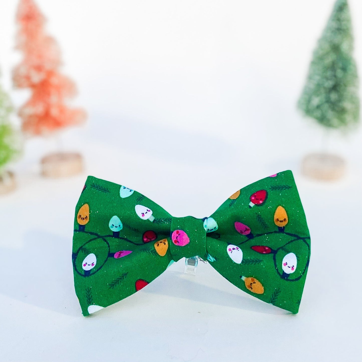 Very Merry and Bright Christmas winter dog bow tie pet accessory