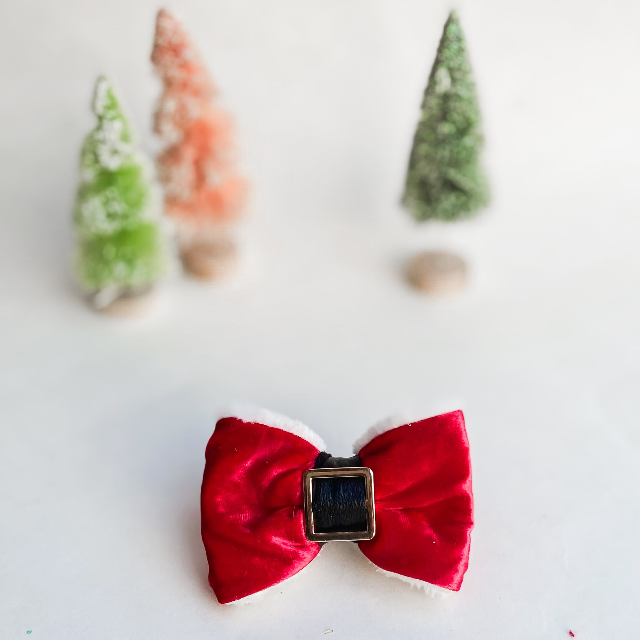Santa Paws Christmas dog bow tie pet accessory
