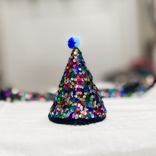 Bejeweled midnights new years eve sequined pawty hat