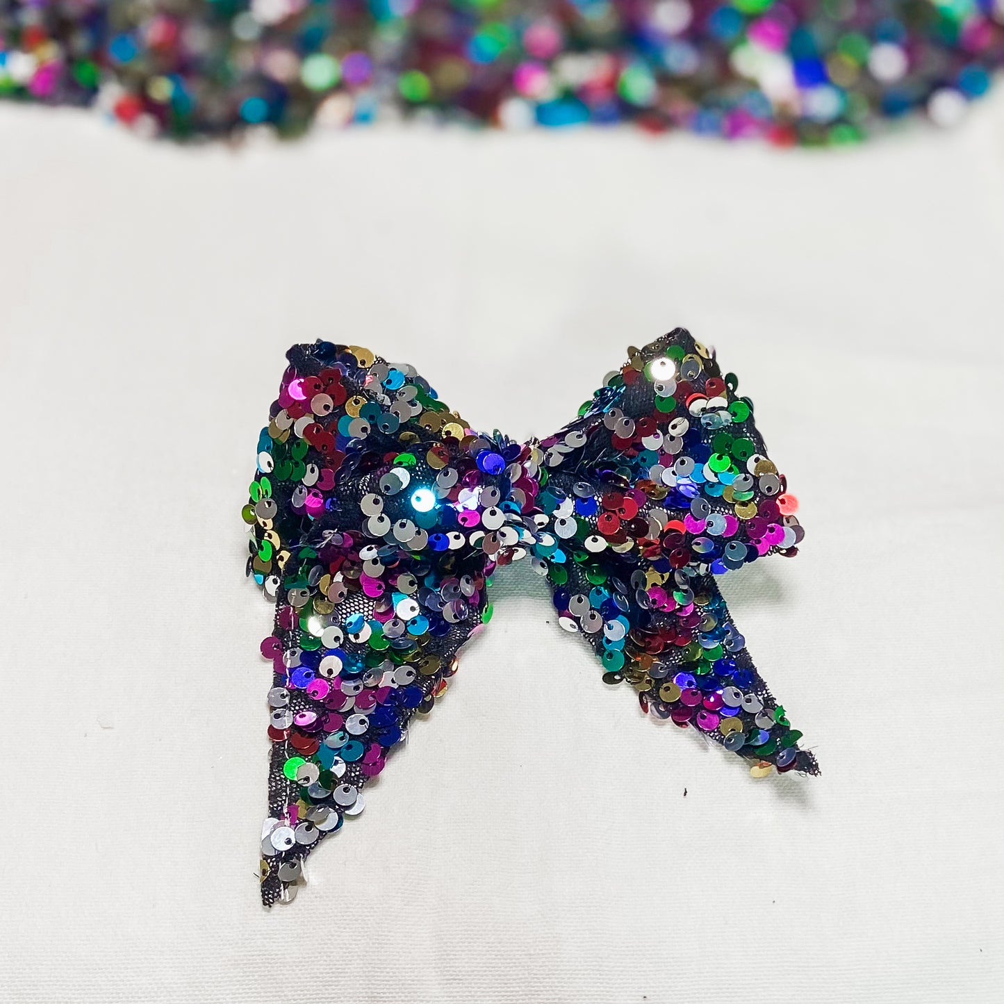 Bejeweled midnights sailor New Year’s Eve dog bow tie pet accessory