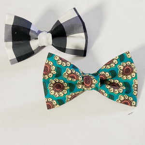 Set of two dog bow tie pet accessory