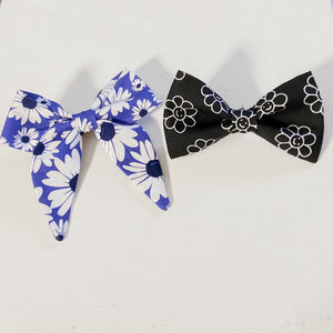Set of two daisy dog bow tie pet accessory
