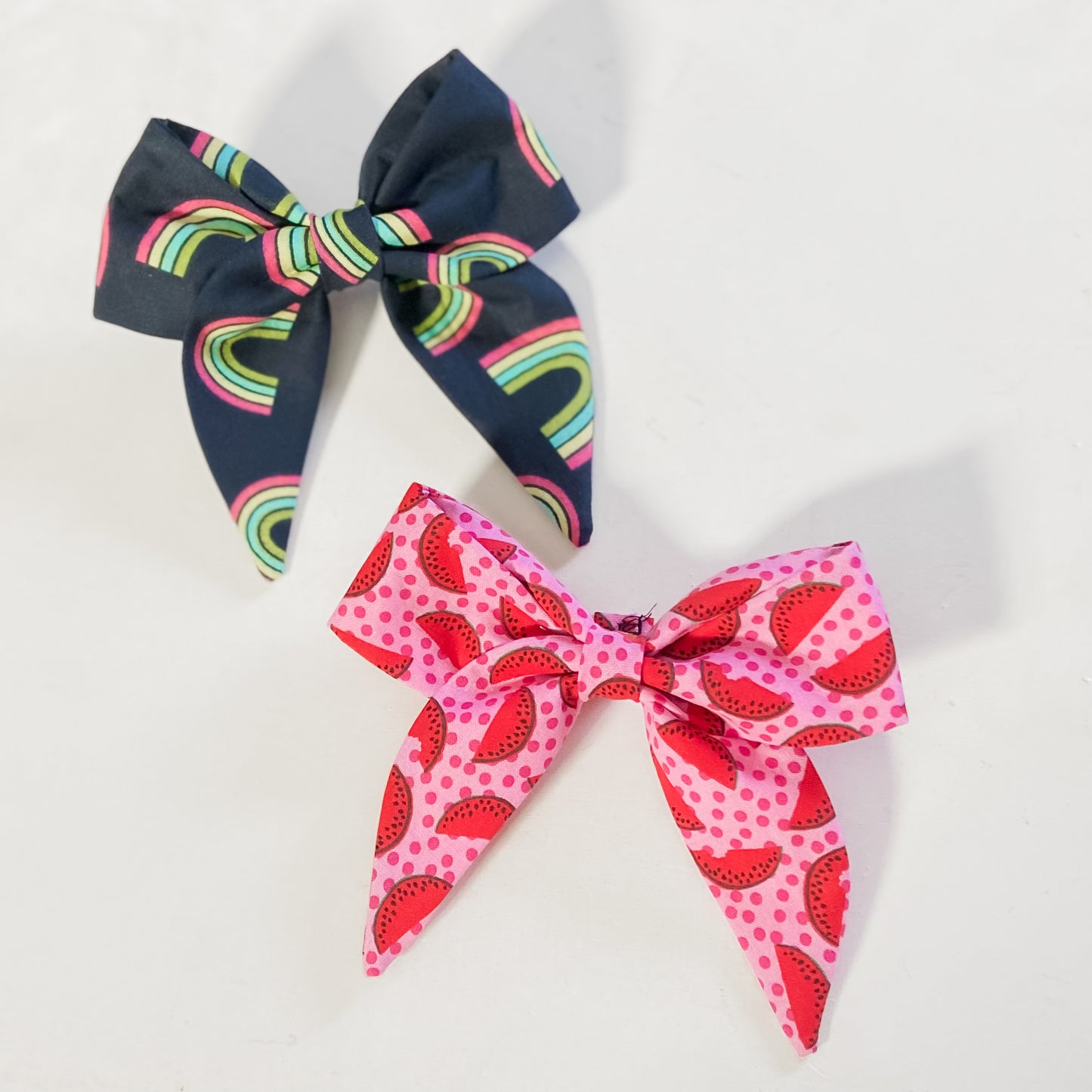 Set of 2 summer sailor dog bow collar accessories