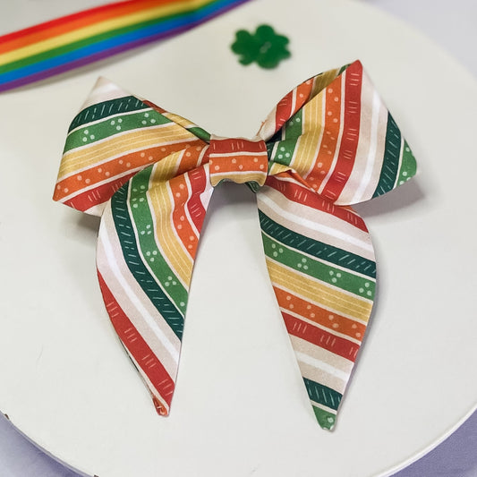 Irish rainbow st patricks day flag sailor dog bow