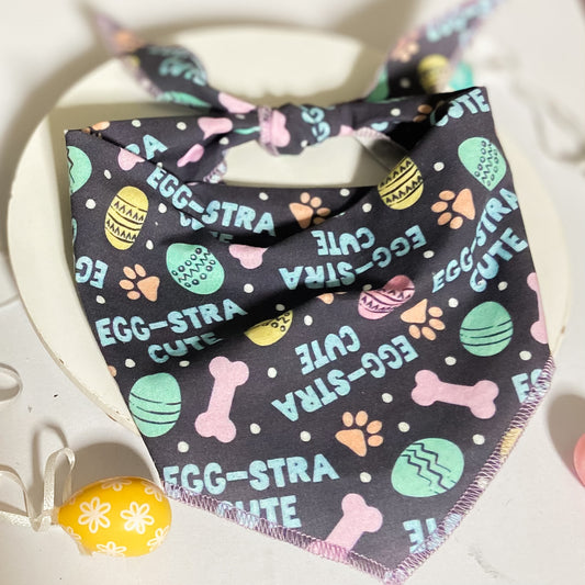 Egg-stra cute pastels Easter dog bandana pet accessory