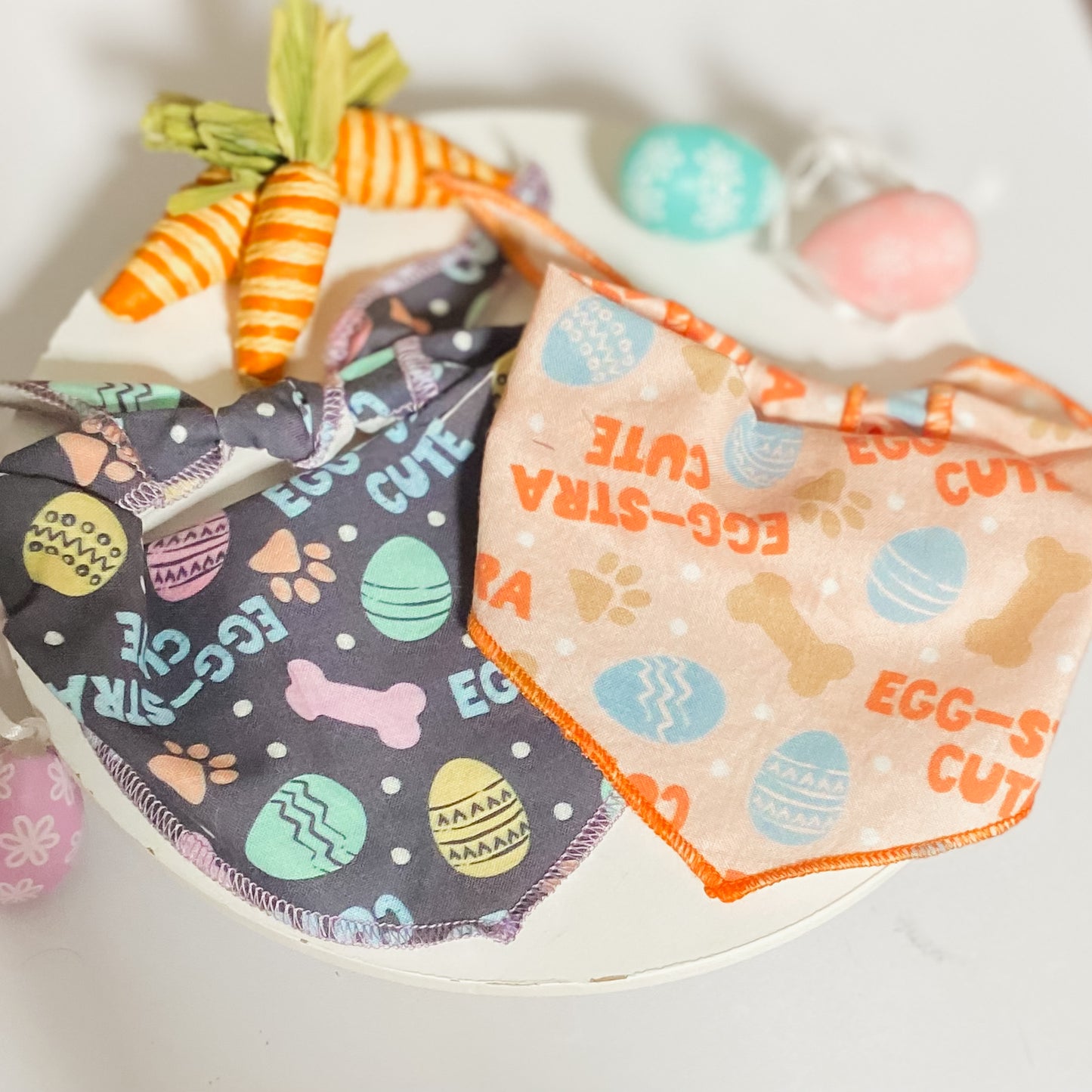 Egg-stra cute pastels Easter dog bandana pet accessory