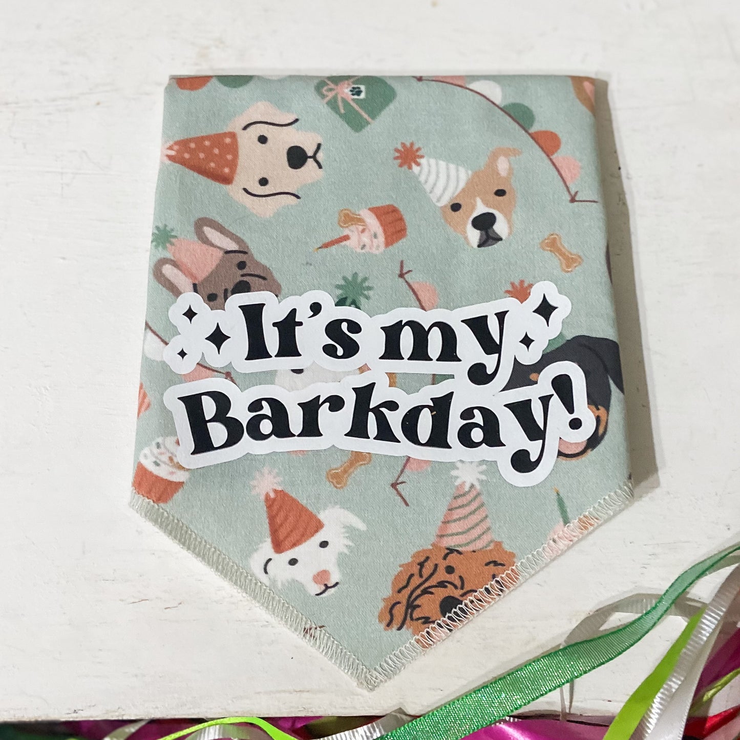 It’s my Barkday! pawty pups birthday bandana