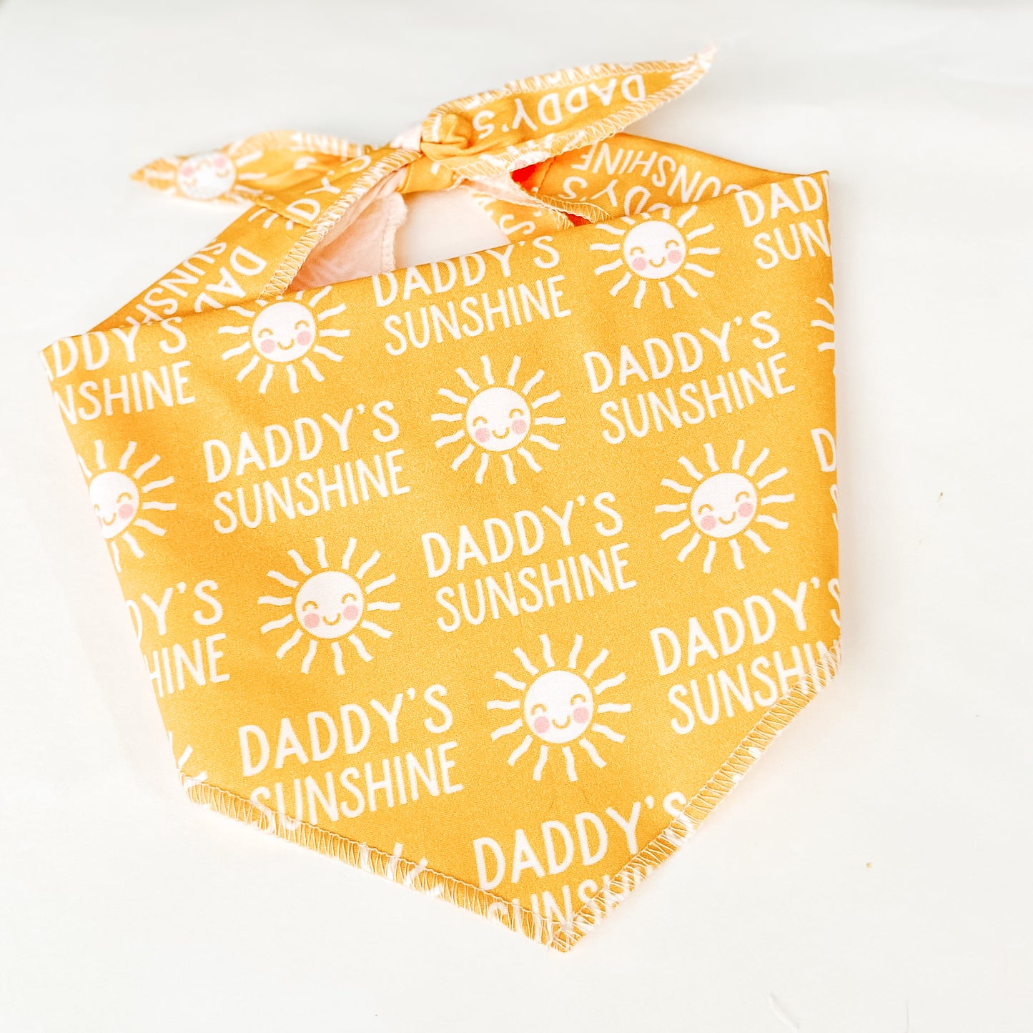 Daddy’s sunshine dog bow