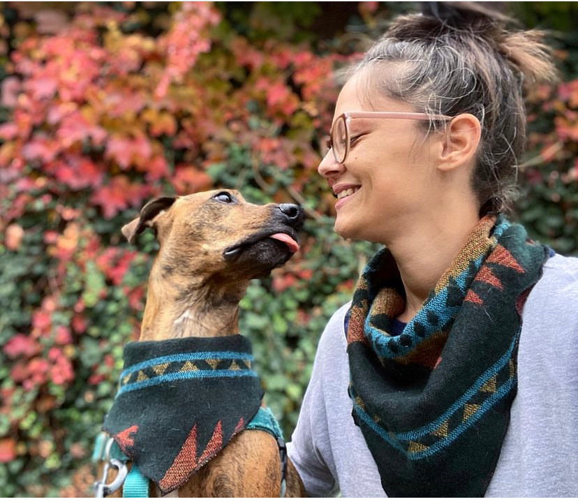 Cozy cowl SO SOFT geometric jewel tones bandana