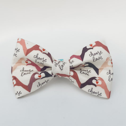 Choose love dog bow tie pet accessory