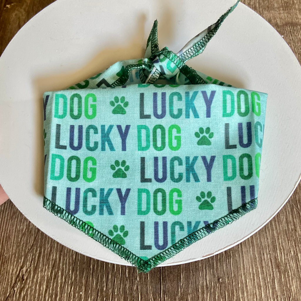 Lucky dog bandana