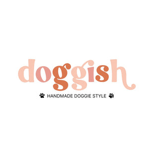 Boho bold stripes dog collar with gold hardware