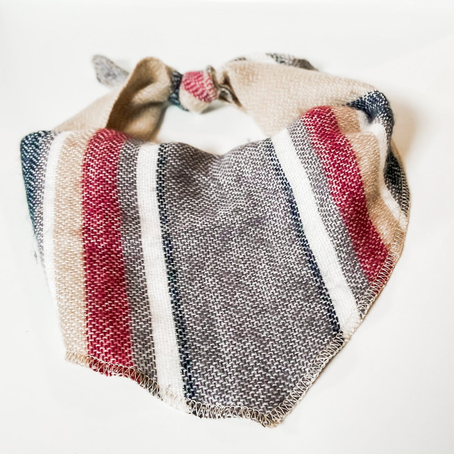 Cozy cowl SO SOFT neutral stripes bandana