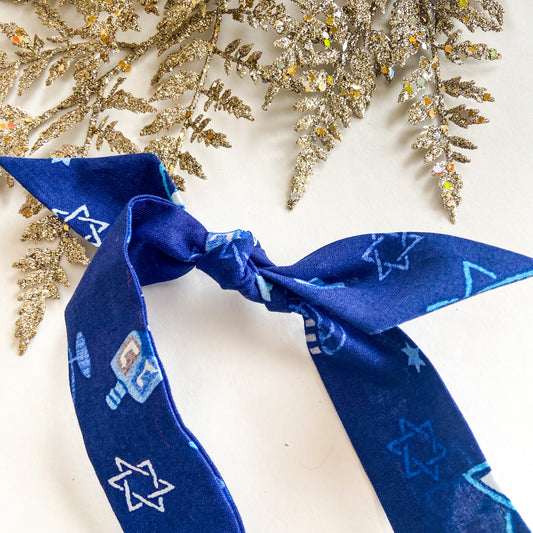 Happy Challah Days top-knot headband