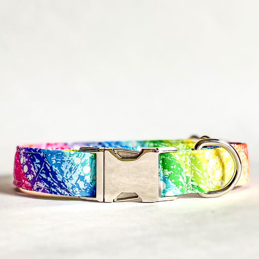 True Colors PRIDE dog collar