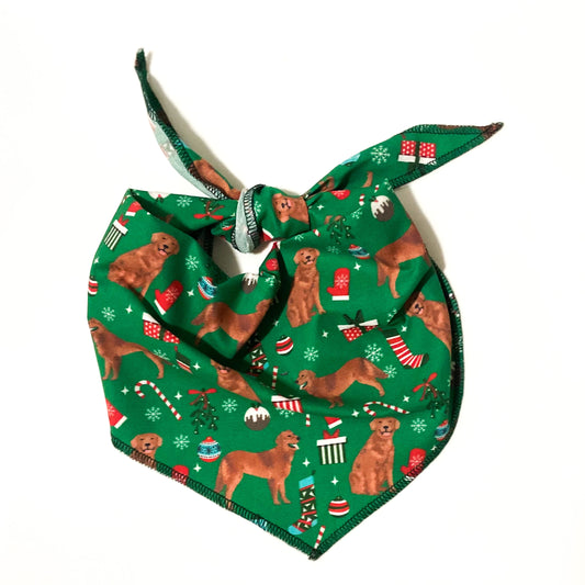 Have a GOLDEN Christmas dog bandana pet accessory