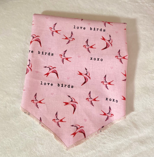 Little love birds dog bandana