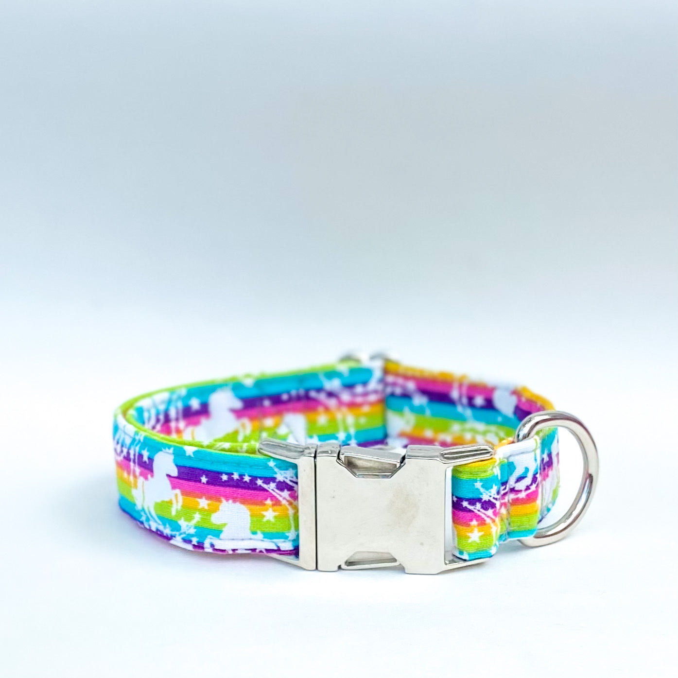 Rainbow magic unicorn dog collar