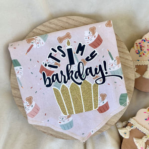 It’s my Barkday! Pupcakes birthday bandana
