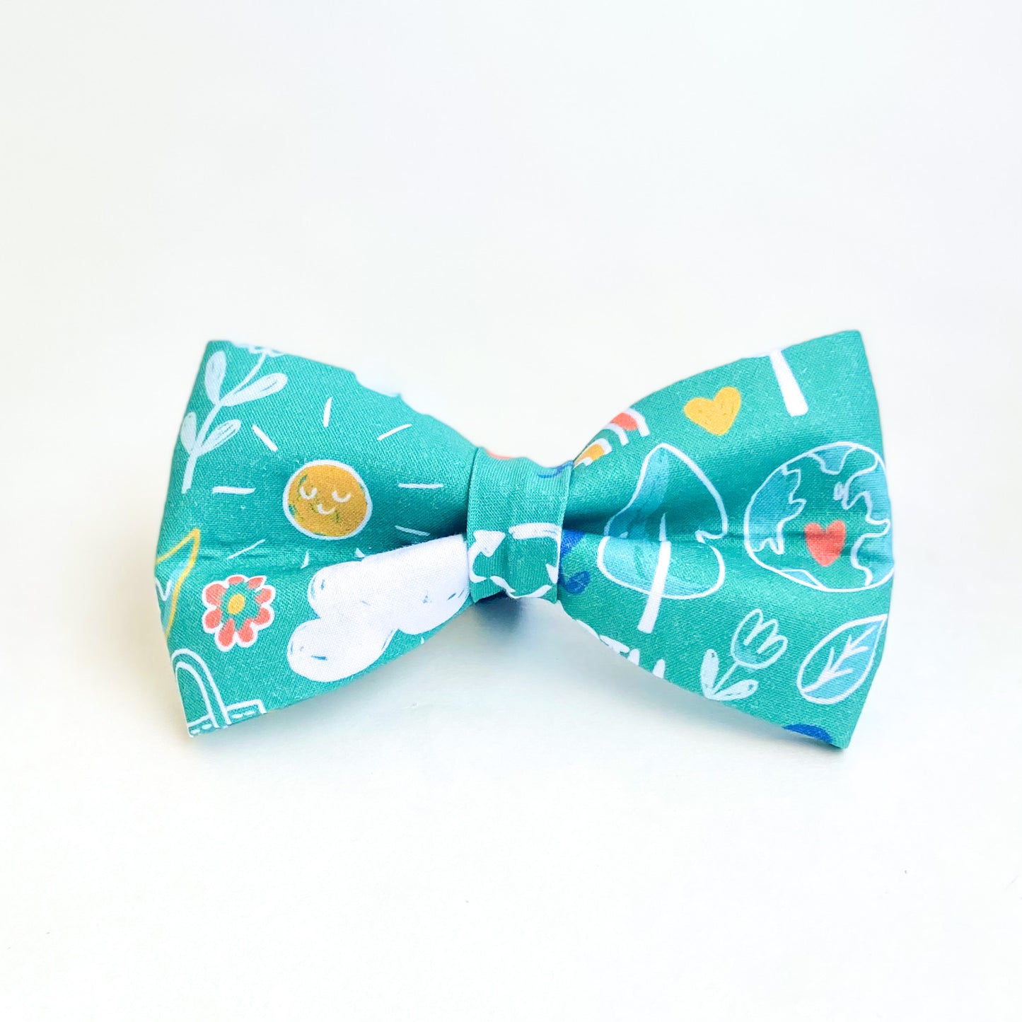 Earth day every day! dog bow tie pet accessory