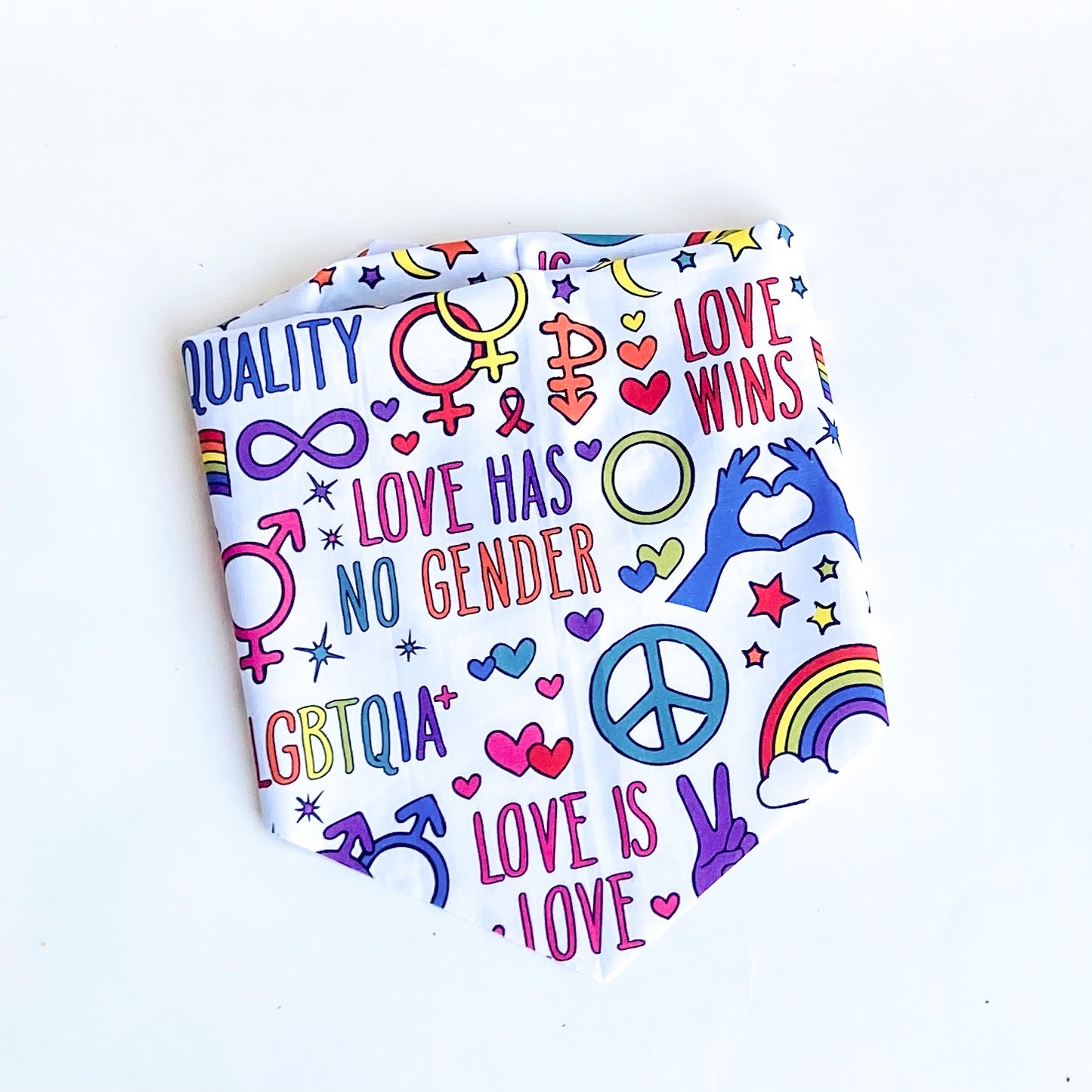 Love has no gender PRIDE dog bandana