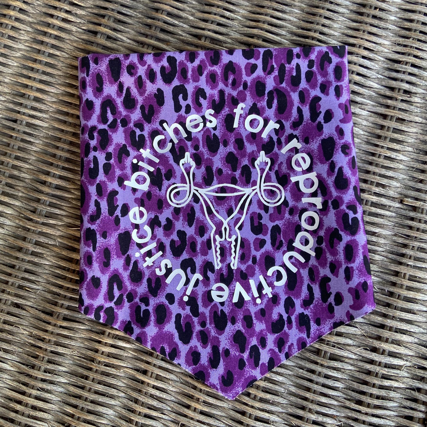 Bitches for reproductive justice dog bandana