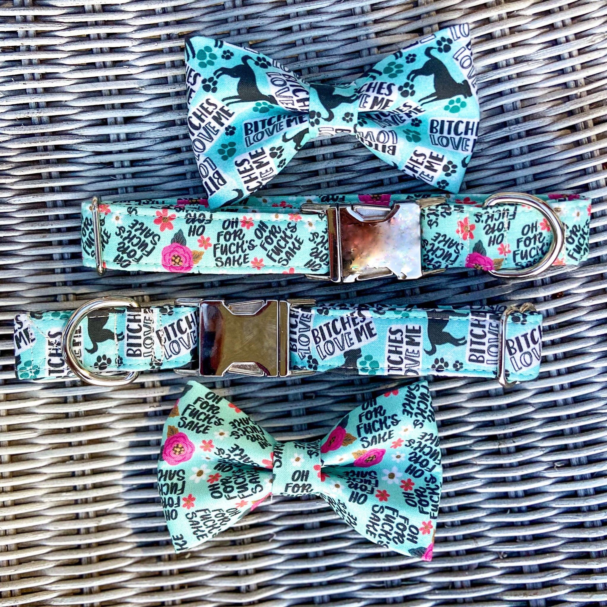 Bitches love me dog collar